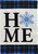 Snowflake Home Burlap House Flag