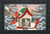 Snowy Birdhouse Doormat