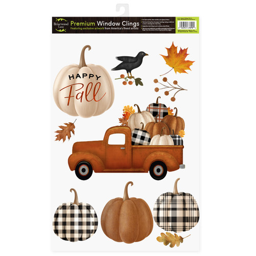 Happy Fall Pickup Truck Window Clings - Briarwood Lane- Wholesale Partners