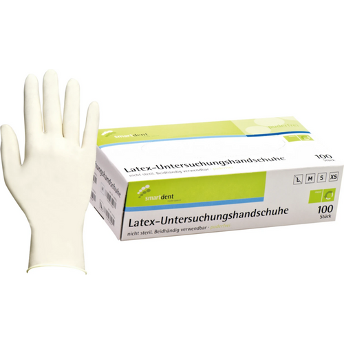 smart latekshansker PF 100 stk. pudderfrie, L
