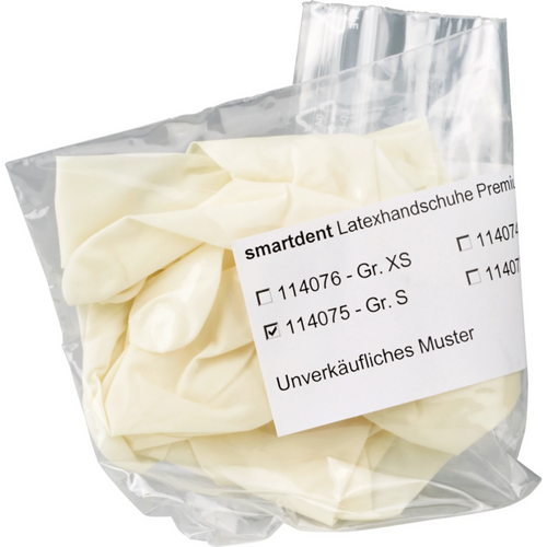 smart latekshansker Premium PF prøve 1 par pudderfrie, S
