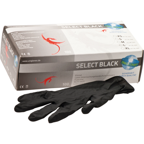 SELECT BLACK 100 stk., pudderfrie, svarte, L
