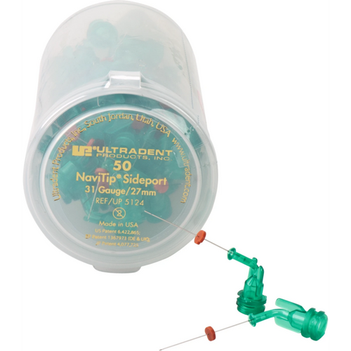 NaviTip Double Sideport Irrigator 50 stk. grønn, 0,28 mm, 31ga, lengde 27 mm