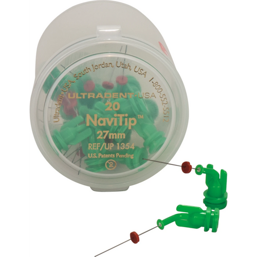 NaviTip spisser 20 stk. grønn, lengde 27 mm, 0,3 mm, 30ga