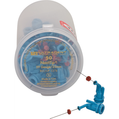 NaviTip spisser 50 stk. lyseblå, lengde 25 mm, 0,33 mm, 29ga