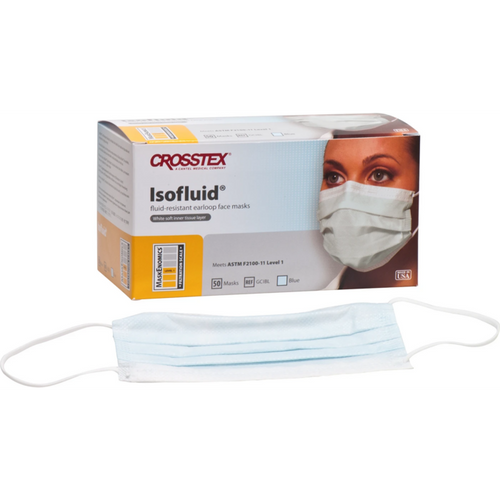 Isofluid earloop 50 stk blå