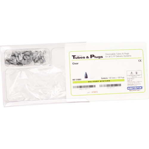 AccuDose 100 kanyler, 100 stoppere Separate gjennomsiktig