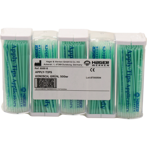 Apply-Tips 5 x 100 stk. grønne, koniske