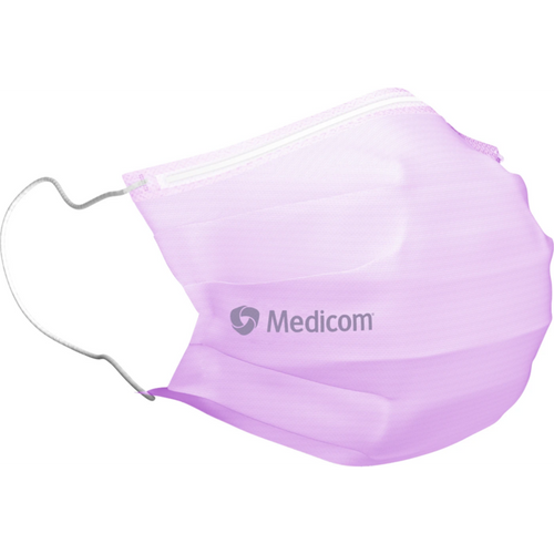 Medicom SafeMask Standard munnbind 50 stk lavendel, med strikk
