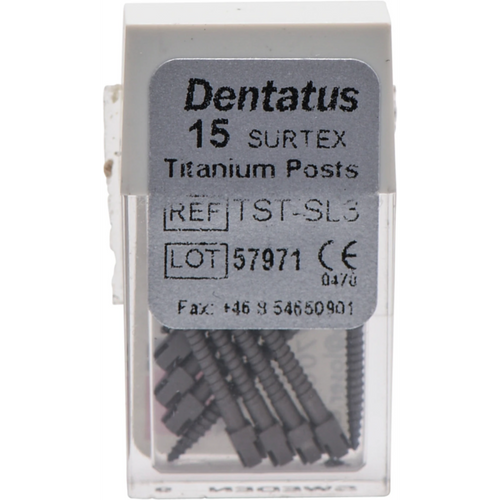 Classic Surtex titanium rotkanalstifter 15 stk. 17 mm, 1,35 mm, størrelse 3