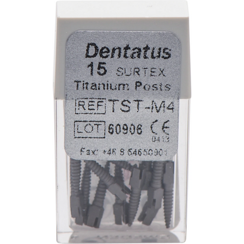 Classic Surtex titanium rotkanalstifter 15 stk. 9,3 mm, 1,5 mm, størrelse 4