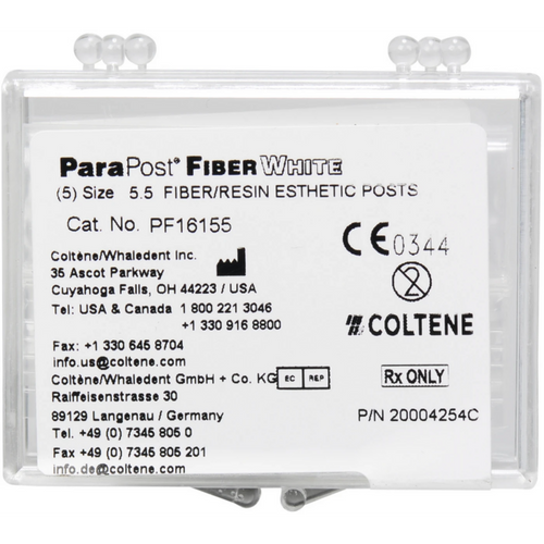 ParaPost FIBER WHITE 5 stk størrelse 5,5, 1,4 mm