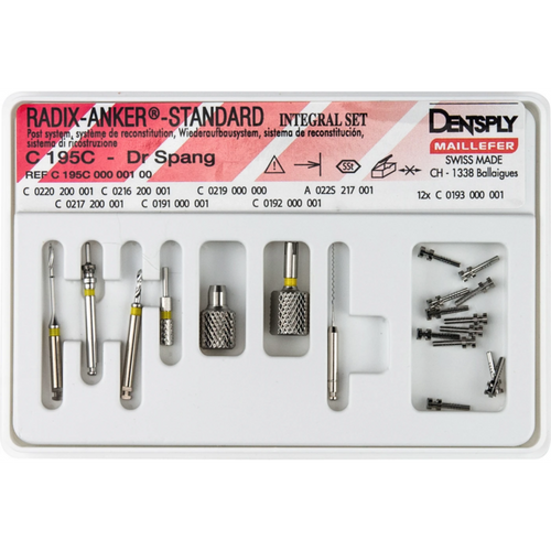 RADIX-ANCHOR-STANDARD sett rustfritt stål størrelse 1