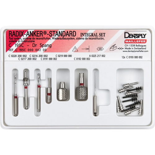 RADIX-ANCHOR-STANDARD sett rustfritt stål størrelse 2