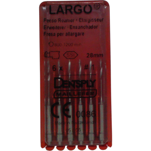 LARGO Peeso Reamer A0009-23 6 stk. 28 mm, størrelse 1, RA