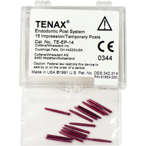 TENAX avtrykks-/midlertidige stifter 15 stk. 1,4 mm rød
