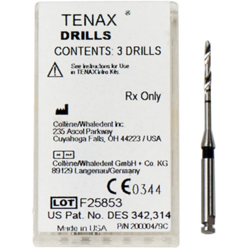 TENAX drill bits 3 stk. 1,1 mm sort