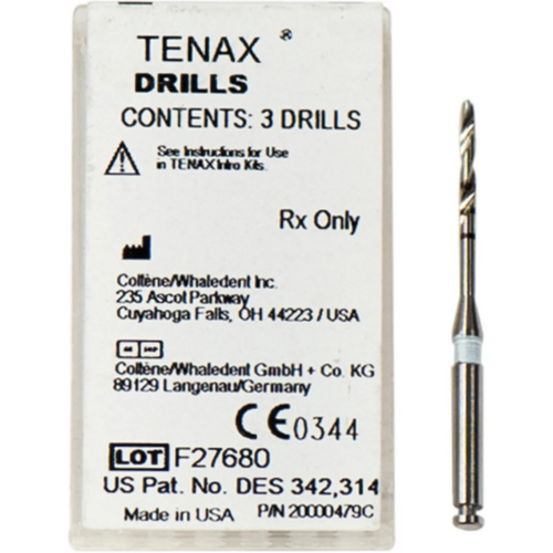 TENAX bor 3 stk. 1,2 mm grå