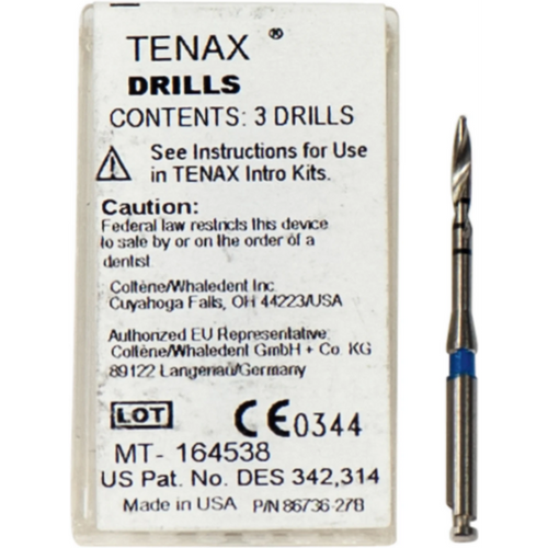 TENAX bor 3 stk. 1,5 mm blå