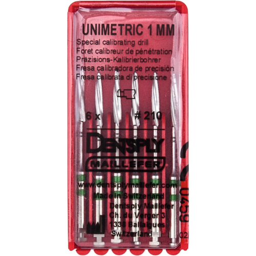 UNIMETRIC kalibreringsbor 6 bor, grønn, størrelse 210