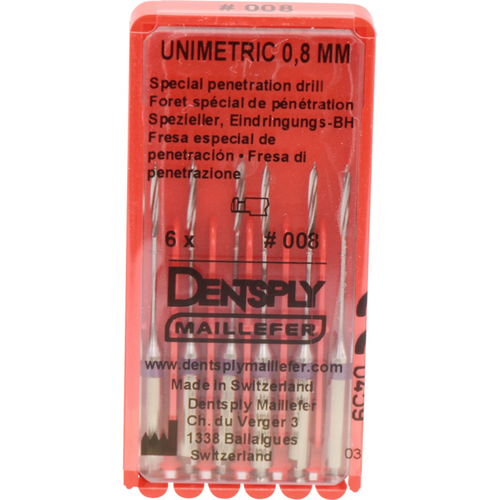 UNIMETRIC penetrasjonsbor 6 stk., størrelse 08