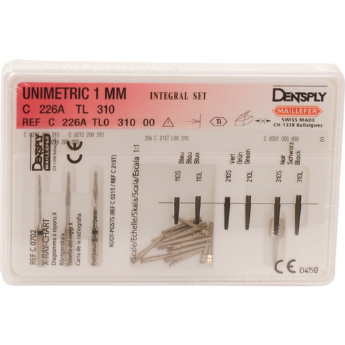 UNIMETRIC Integral sett med 20 stk størrelse 310L