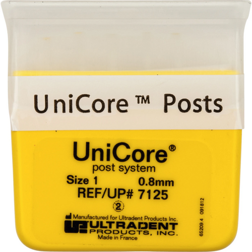 UniCore 5 rotstifter gule, størrelse 1