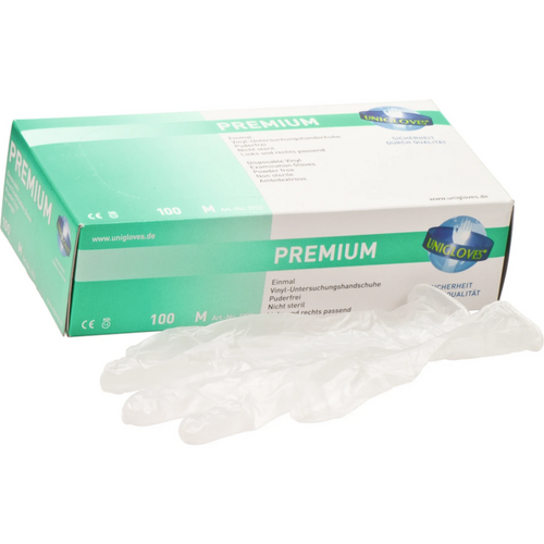 PREMIUM 100 stk. pudderfrie, transparente, M