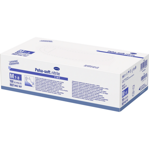 Peha-soft nitrile fino powder-free hansker 150 stk. pudderfrie, lilla, M