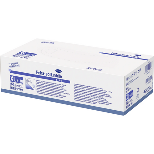 Peha-soft nitrile fino powder-free hansker 150 stk. pudderfrie, lilla, XL