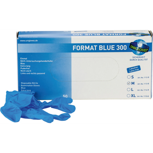 FORMAT BLUE 300 50 pudderfrie, blå, M