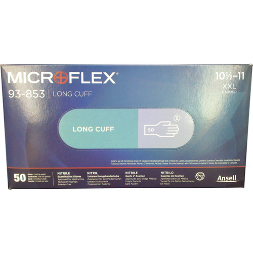 MICROFLEX 93-853 50 stk. pudderfrie, fiolettblå, XXL