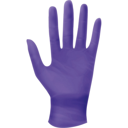 Nitril Viola hansker 100 stk. pudderfrie, fiolett, S