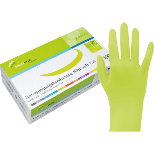 smart nitrilhansker Soft PF 100 stk. pudderfrie, cedro, S