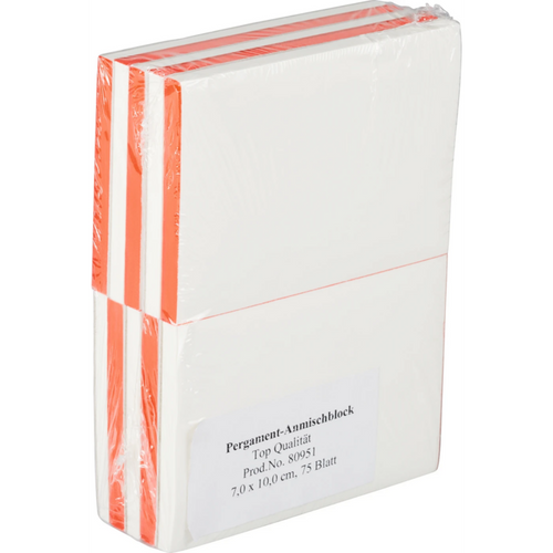 Blandeblokk 10 pergamentark 7 x 10 cm