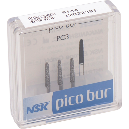 pico bur 3 stk. type PC3, 9 mm, 1,8 mm