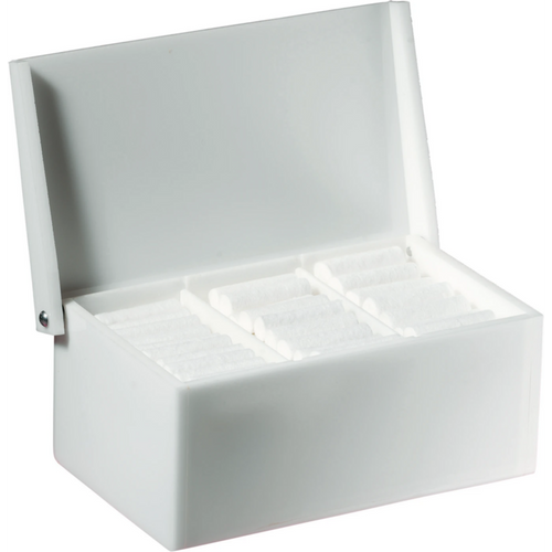 Beholder for vattpellets stk. med avskjæringshjul, ugjennomsiktig