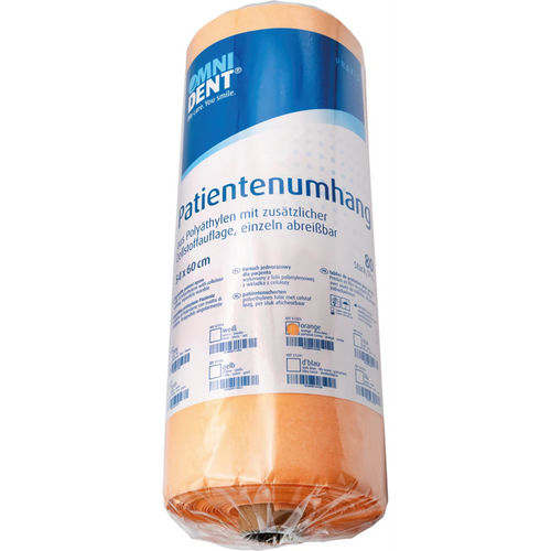 Pasientfrakk engangs rull 80 stk. oransje, 54 x 60 cm