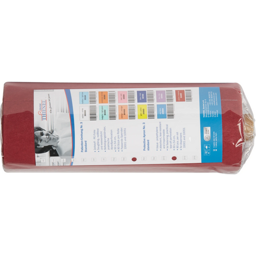 Pasientserviett nr. 3 rull 80 stk vinrød, 60 x 54 cm