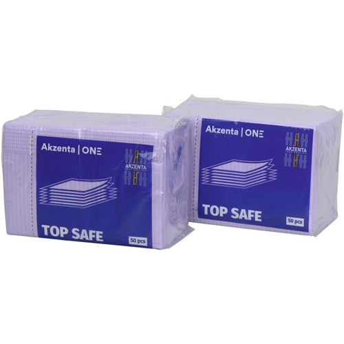 TOP SAFE pasientservietter kartong 500 stk lilla, 33 x 45 cm, 2-lags