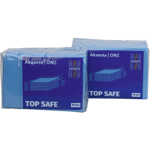 TOP SAFE pasientservietter kartong 500 stk mørkeblå, 33 x 45 cm, 2-lags