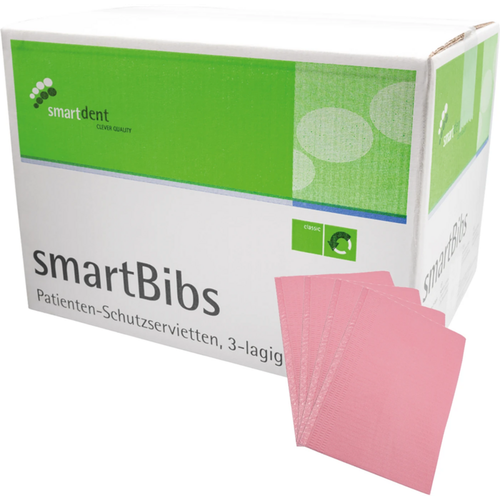 smartBibs kartong 500 stk rosa