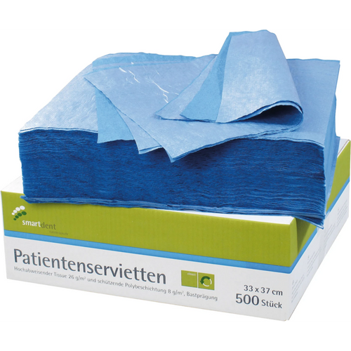 smart pasientservietter 500 stk blå