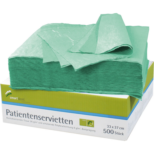 smart pasientservietter 500 stk grønn