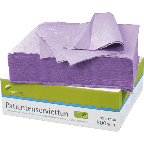 smart pasientservietter 500 stk lilla