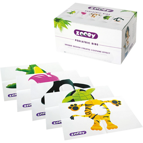 Zooby pasientservifor barn 100 stk. 5 motiver