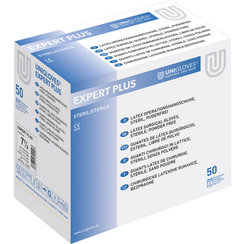 EXPERT PLUS 50 par pudderfrie, natur, størrelse 7,5