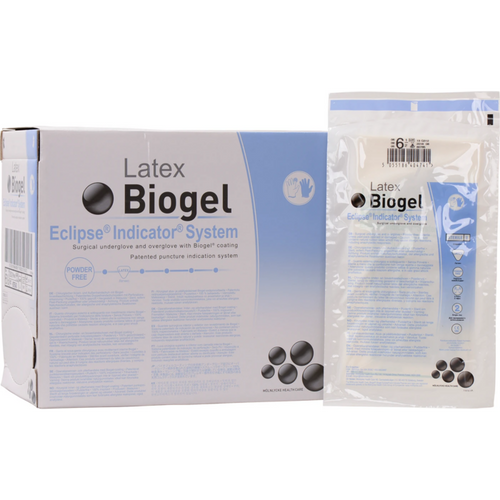 Biogel Eclipse Indicator System 25 x 2 par, pudderfrie, (farge: gul, grønn), størrelse 6,5