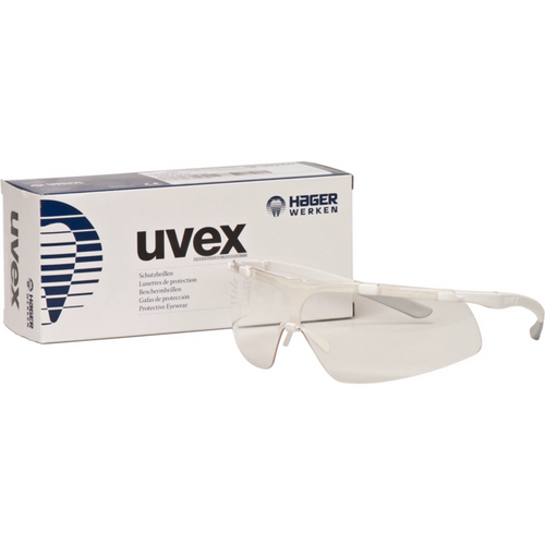 Hager iSpec beskyttelsesbrille Slim Fit stk. av briller hvit