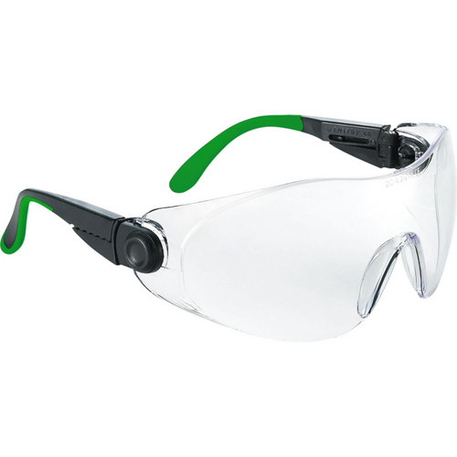 H&W beskyttelsesbrille Classic stk. svart/grønn